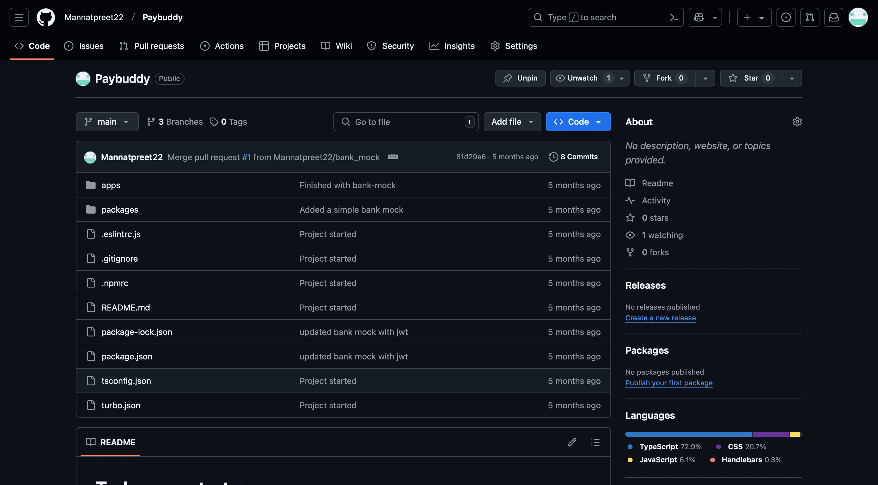 Paybuddy screenshot